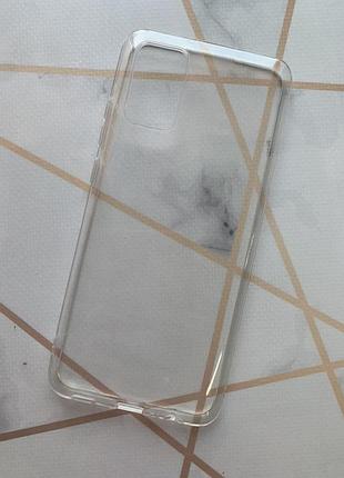 Силиконовый прозрачный чехол для samsung galaxy a02s