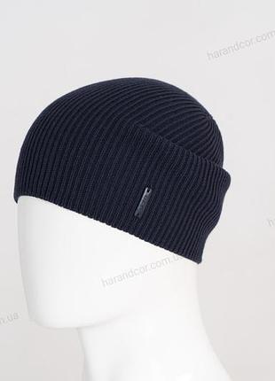 Шапка удлиненная ozzi cotton одинарная нави