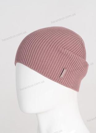 Шапка удлиненная ozzi cotton одинарная пудровый