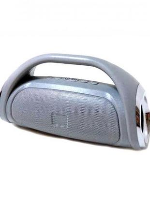 Портативная аккумуляторная bluetooth-колонка boom bass mini 0106 gray