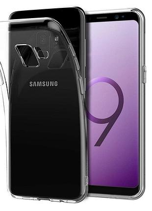Прозрачный силиконовый чехол на samsung galaxy s9