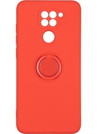 Чехол fiji holder ring для xiaomi redmi note 9 бампер накладка с подставкой red
