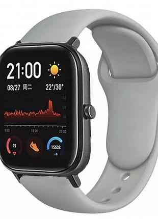 Браслет/ремінець для годинника xiaomi amazfit bip/xiaomi amazfit gts gray