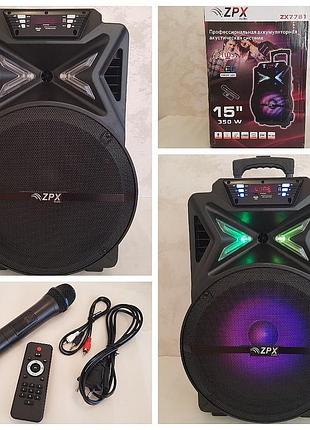 Колонка портативна з мікрофоном zpx zx 7781