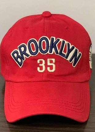 Кепка, бейсболка brooklyn красная 190