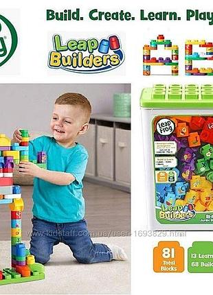 Leapfrog leapbuilders 81-piece jumbo blocks box конструктор интерактивный stem steam