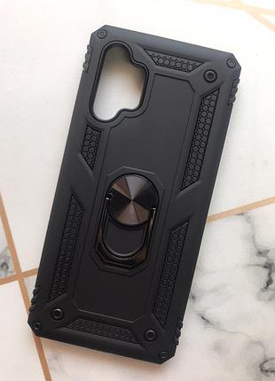 Протиударний чохол hard з кільцем-тримачем для samsung galaxy a32 чорний