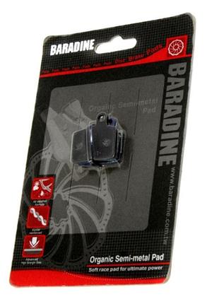 Колодки disc baradine - ds-40+sp-40 organic semi-metal