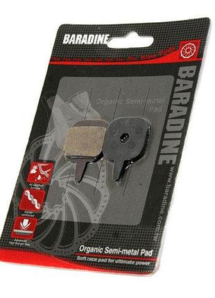 Колодки disc baradine - ds-08 organic semi-metal