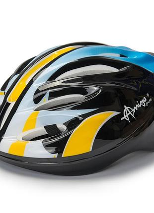 Шлем explore - helmet armor l чёрный/жёлтый/синий