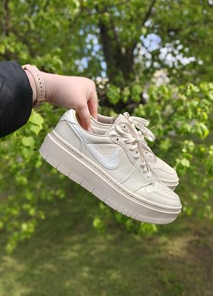 Новые классические nike air jordan 1 elevate low&nbsp;в кремовом цвете и есть белые, р43, 44 (28,5см, 29см).(28та 28.5 есть розовые) кроссовки кроссовки сникерсы