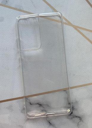 Ультратонкий прозрачный силиконовый для samsung galaxy s21 ultra