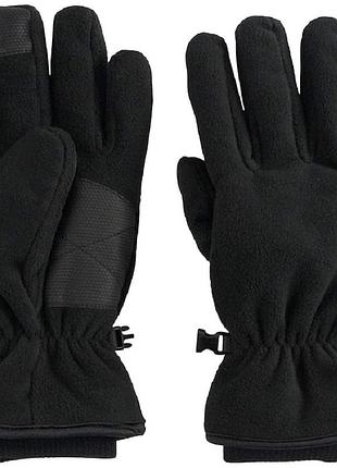 Мужские перчатки tek gear microfleece tech touch с манжетами, черный, размер s/m
