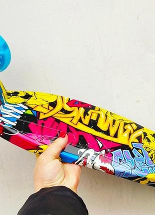Детский трехколесный самокат maxi best scooter светятся колеса | дитячий триколісний самокат