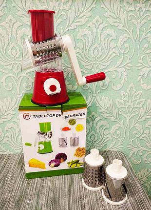 Ручная овощерезка tabletop drum grater, мультислайсер, фрукторезка, слайсер, терка