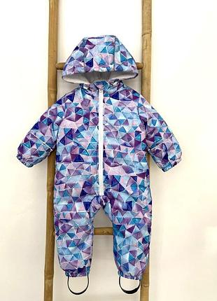 Зимний детский комбинезон trendy active акварель 80
