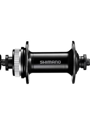 Втулка передняя disc center lock 36 shimano hb-m495a на шарах эксцентрик чёрная