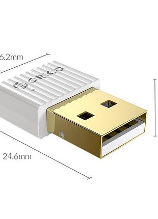 Адаптер orico bluetooth 5.0 black белый 4