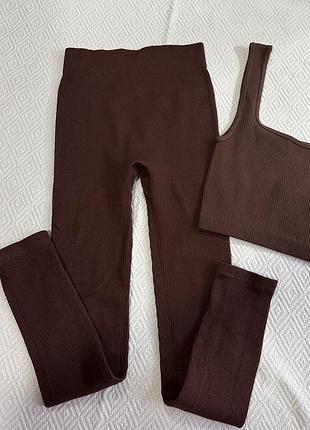 Топ в рубчик zara
