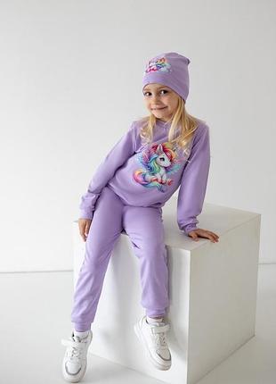 Костюм для девочки + шапочка 92-104 см
