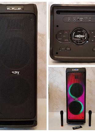 Колонка аккумуляторная с микрофонами zx-7779