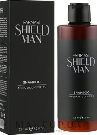 Мужской шампунь shield man amino acid, 225 мл farmasi