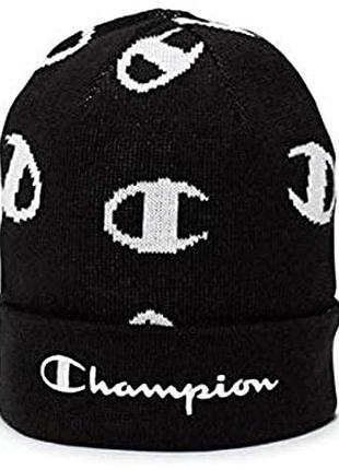 Мужская шапка champion с надписью, черный