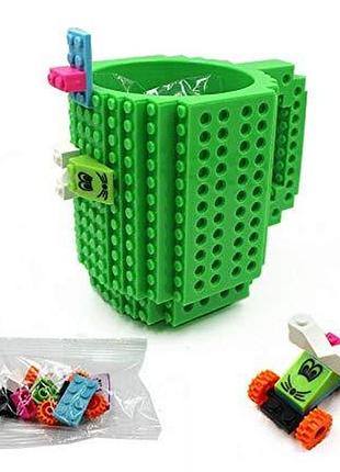 Кружка в стиле лего чашка lego подставка стакан