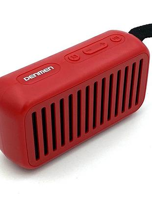 Колонка bluetooth denmen dr08 красная