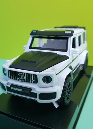 Игрушка mb g-class brabus автосвит premium белый