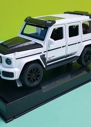 Игрушка mb g-class brabus автосвит premium белый 3