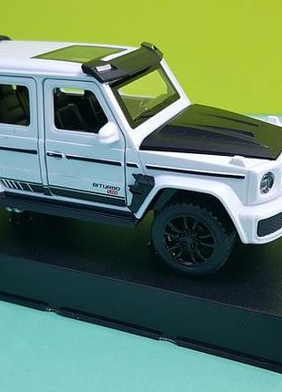 Игрушка mb g-class brabus автосвит premium белый 4