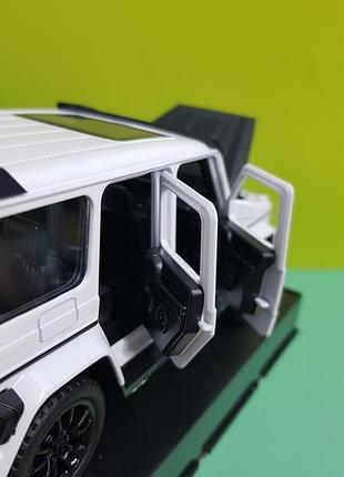 Игрушка mb g-class brabus автосвит premium белый 5