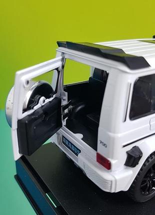 Игрушка mb g-class brabus автосвит premium белый 6