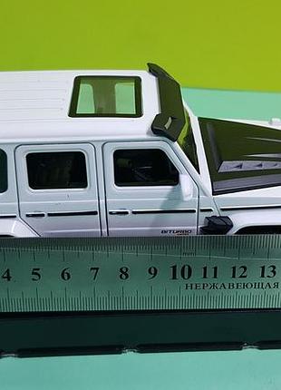 Игрушка mb g-class brabus автосвит premium белый 7