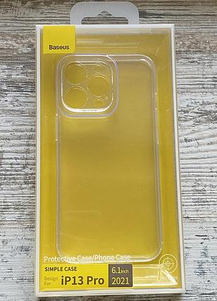 Силиконовый чехол baseus simple для iphone 13 pro 2
