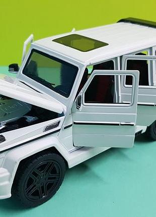 Игрушка машинка мерседес гелендваген mb g-class автосвит premium белый
