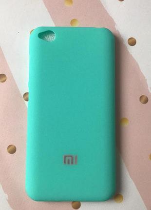 Силиконовый матовый чехол для xiaomi redmi go бирюзовый