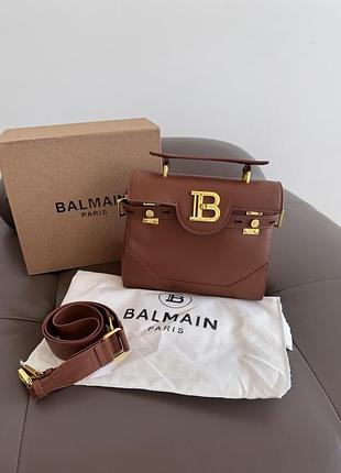 Balmain | b-buzz cognac brown leather premium