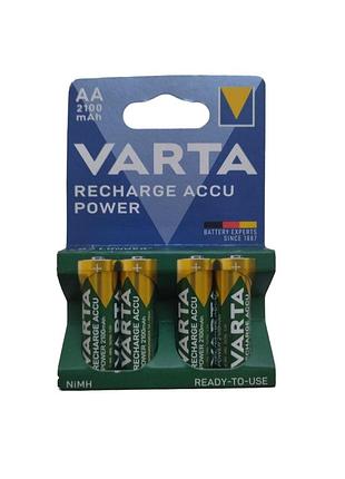 Аккумулятор varta recharge accu 2100 mah aa/hr6 nimh 1,2v 4 шт.