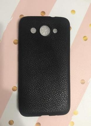 Силиконовый карбоновый чехол для huawei y3 2017 чёрный