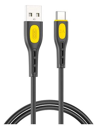 Кабель type-c 3a для быстрой зарядки и передачи данных xo nb280