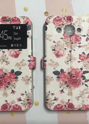 Чохол-книжка з принтом для huawei y3 2017 сільський мотив