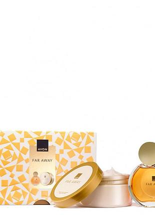 Подарочный набор avon far away в подарочной упаковке