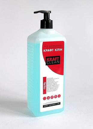 Дезінфекційний та антисептичний засіб kraft clean , гель , 1 л.