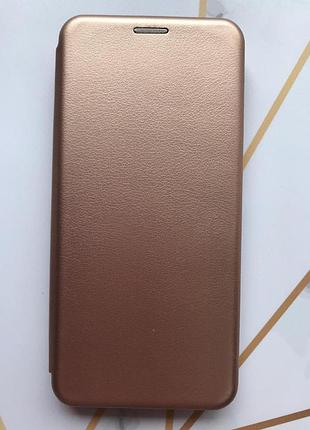Чехол-книжка на samsung galaxy a52 розовое золото