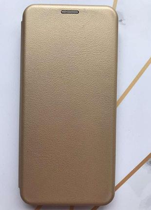 Чехол-книжка на samsung galaxy a52 золотой