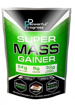 Гейнер powerful progress super mass gainer, 2 кг — тирамісу (115764)