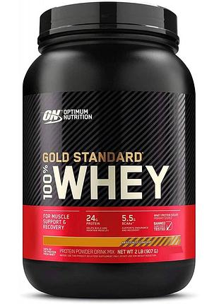 Протеїн optimum gold standard 100% whey, 909 г — шоколадно-арахісова олія (579022)