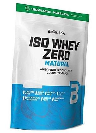 Сывороточный протеин изолят biotech iso whey zero natural (1816 г) клубника (450341)